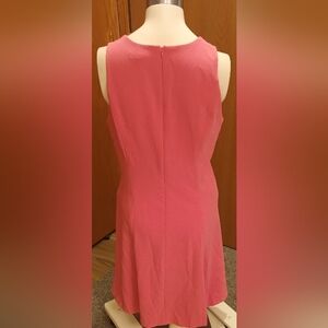 White House Black Market Fit&Flare Dress, 10, Pink, Poly/Rayon.